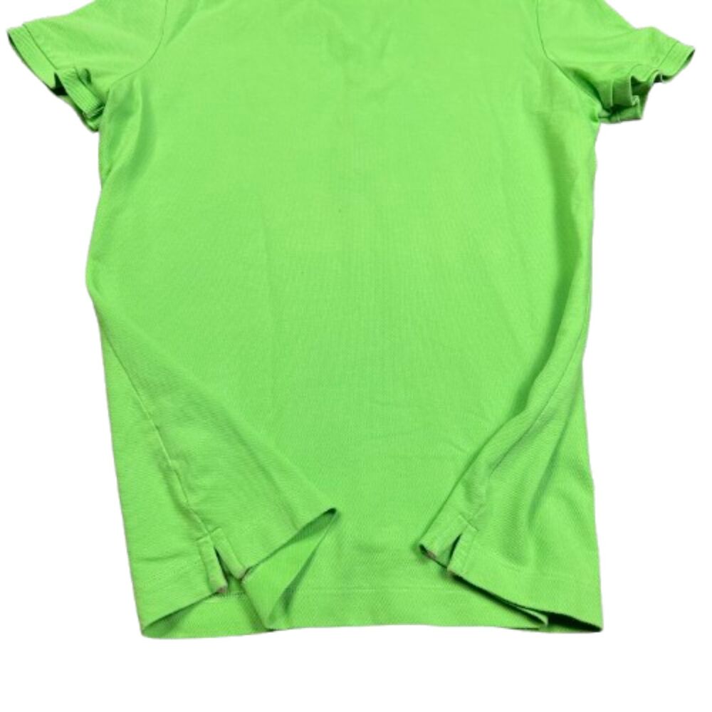 Lilly Pulitzer Chic Fit Green Polo Shirt Palm Tree Logo Pima Cotton Size M - Picture 5 of 5